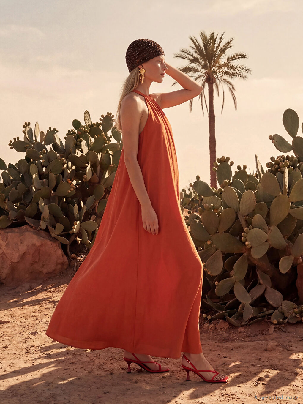 Ruched A-Line Modal Blended Dress