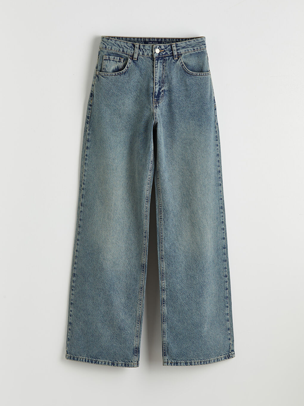 İndigo Wideleg Kadın Jean Pantolon