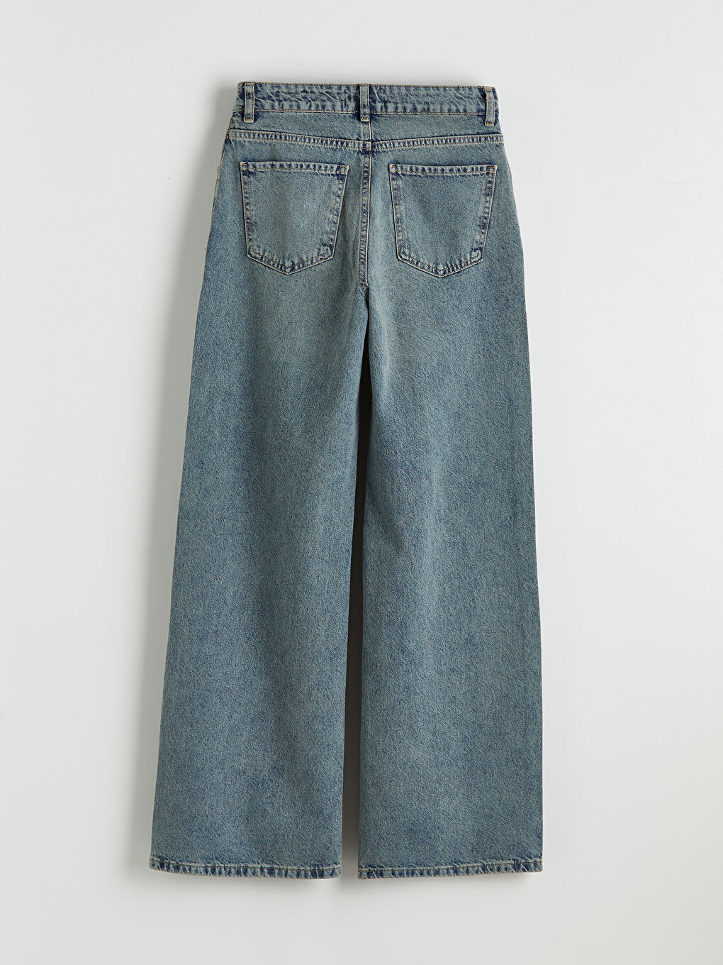 İndigo Wideleg Kadın Jean Pantolon-1