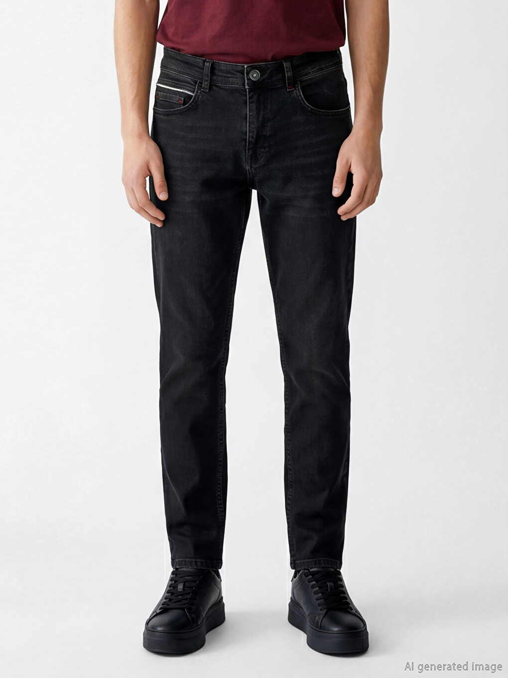 Siyah 779 Regular Fit Erkek Jean Pantolon-1