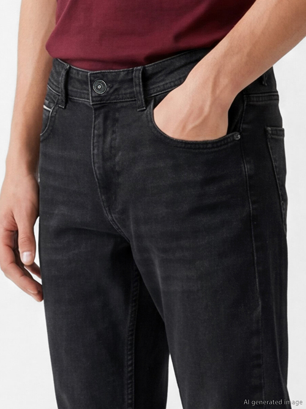Siyah 779 Regular Fit Erkek Jean Pantolon-2