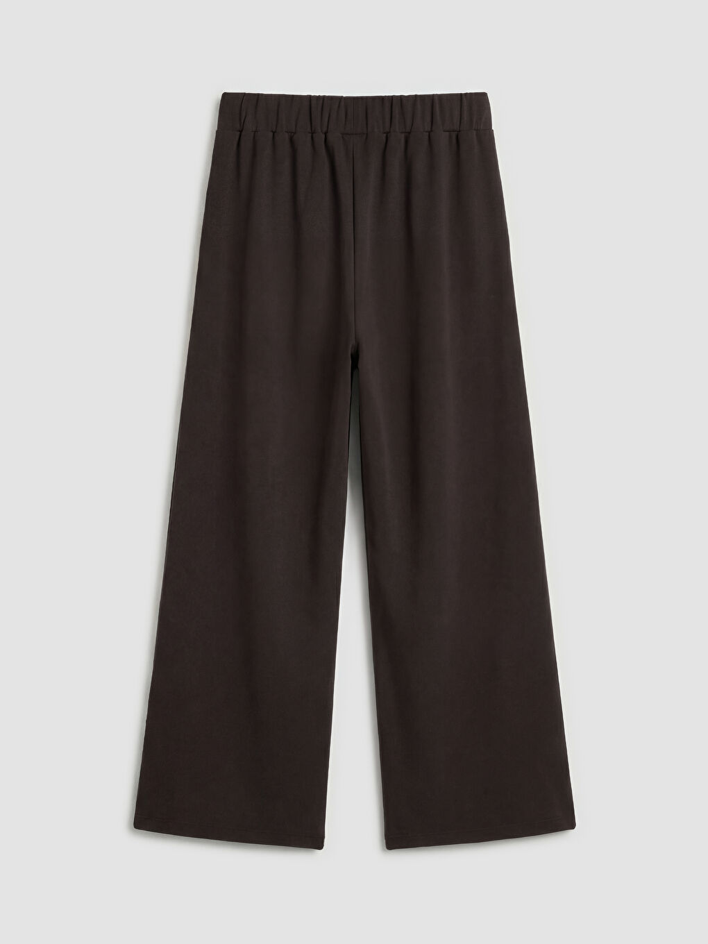 Kahverengi Beli Lastikli Soft Touch Kadın Eşofman Altı-1