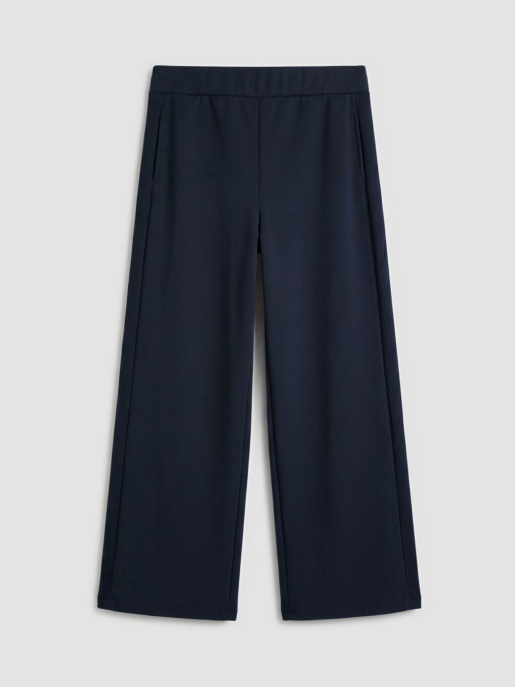 Lacivert Beli Lastikli Soft Touch Kadın Eşofman Altı