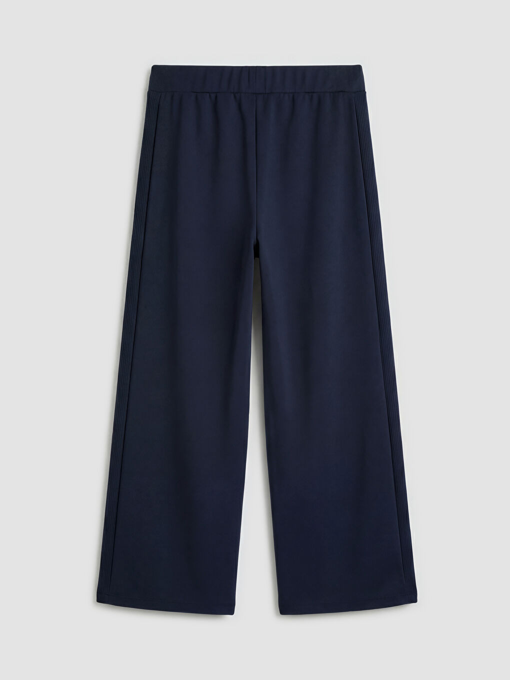 Lacivert Beli Lastikli Soft Touch Kadın Eşofman Altı-1