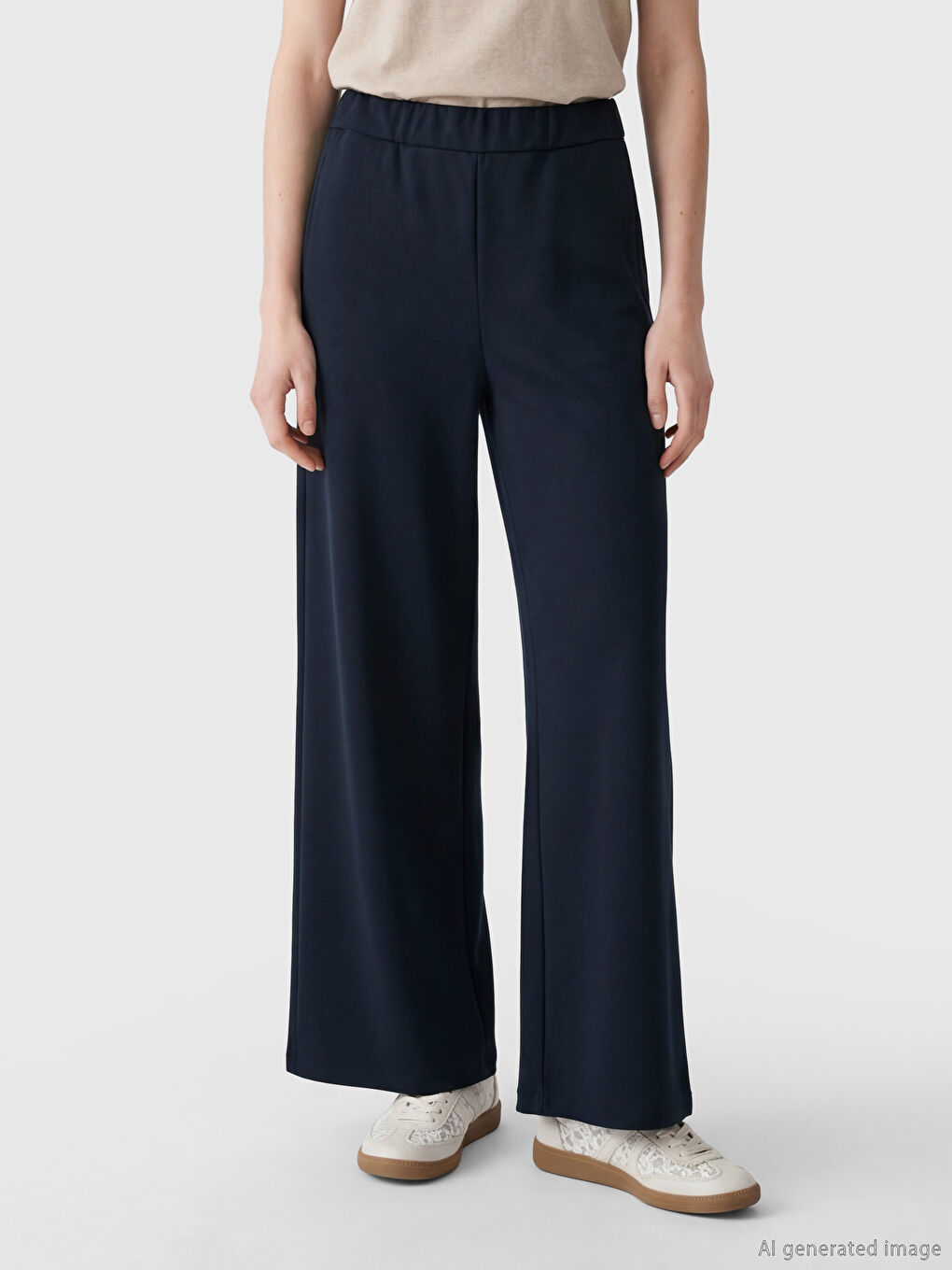 Elastic Waist Soft Touch Women's Sweatpants-1