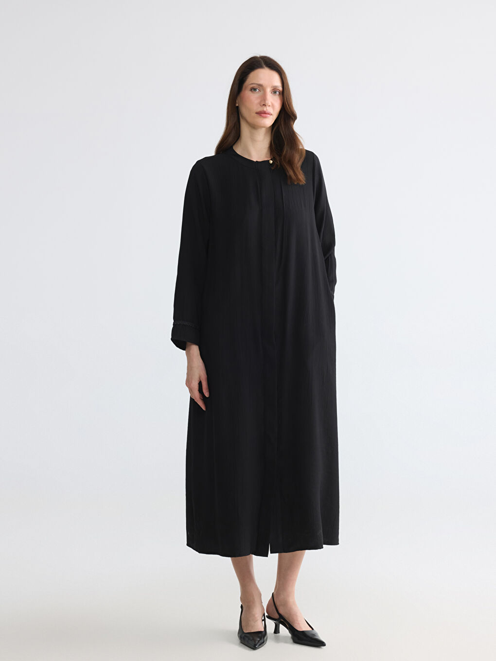 Crew Neck Women's Abaya-1