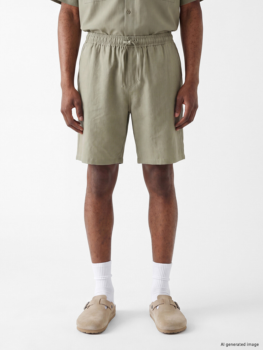 Relaxed Fit Men's Shorts-1