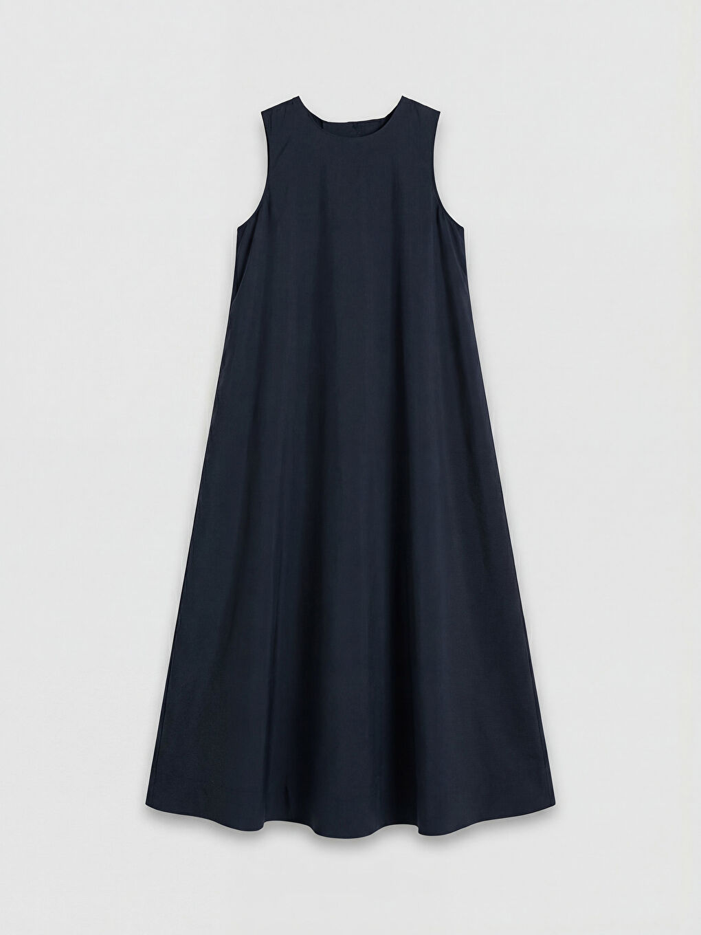 Siyah A Kesim Modal Karışımlı Elbise