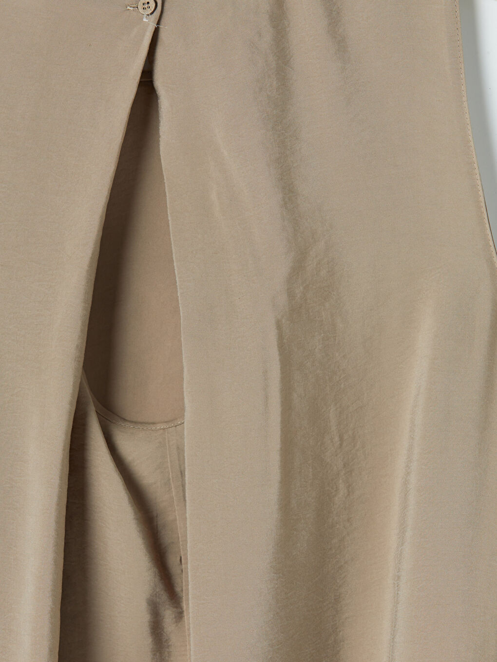 Kahverengi Bisiklet Yaka Modal Karışımlı Elbise-3