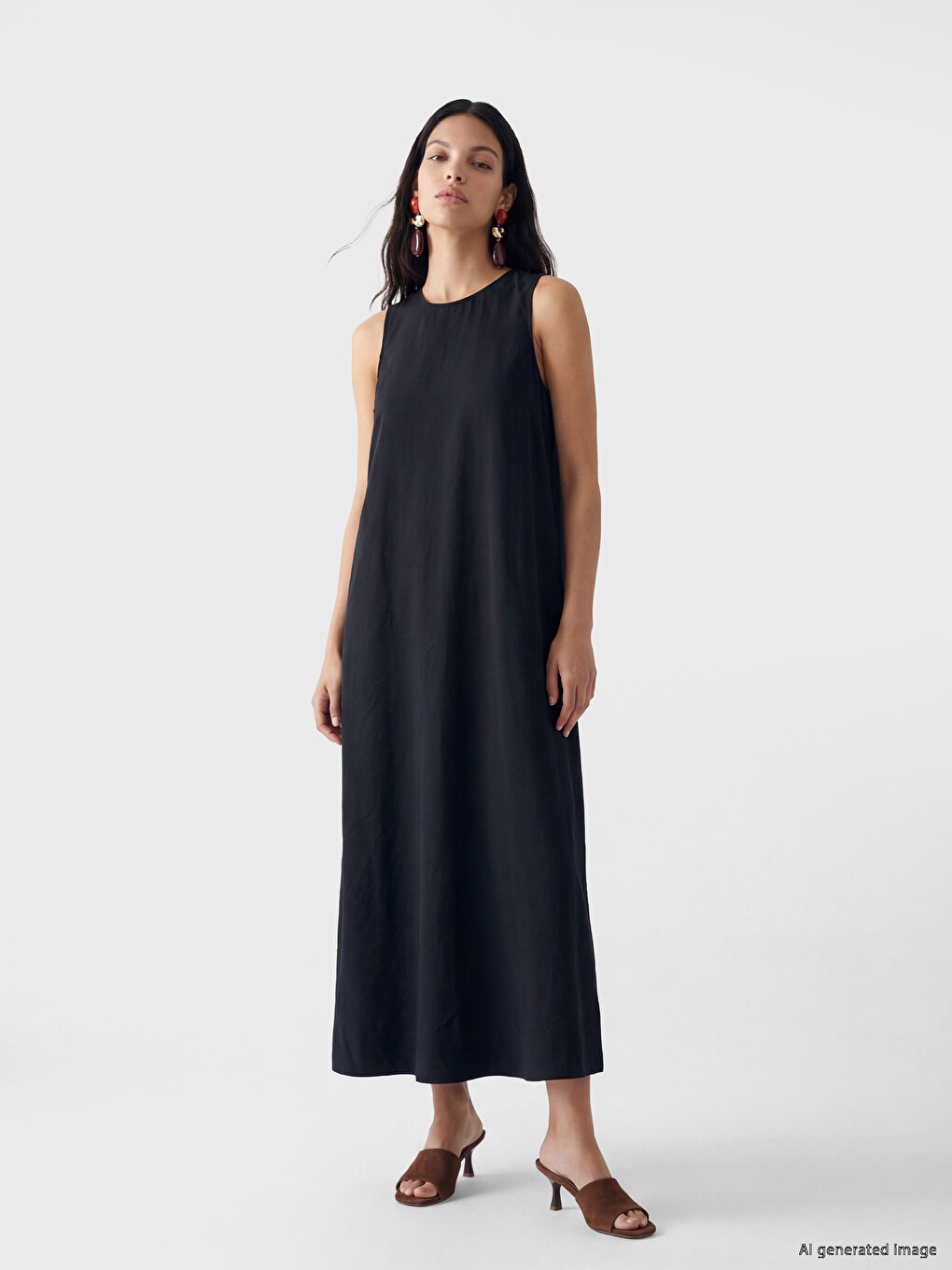 A-Line Modal Blend Dress