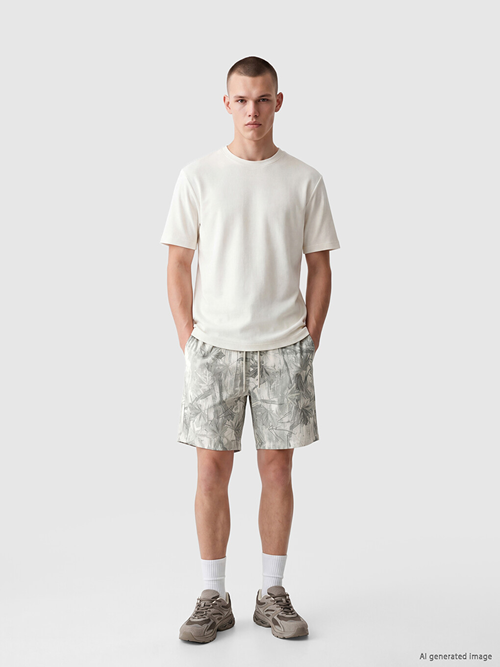 Regular Fit Patterned Men's Shorts