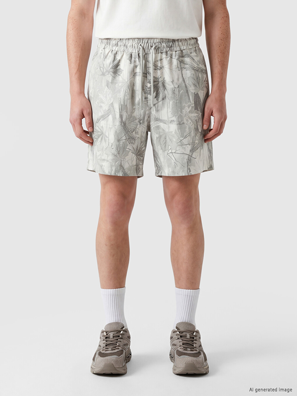 Regular Fit Patterned Men's Shorts-1