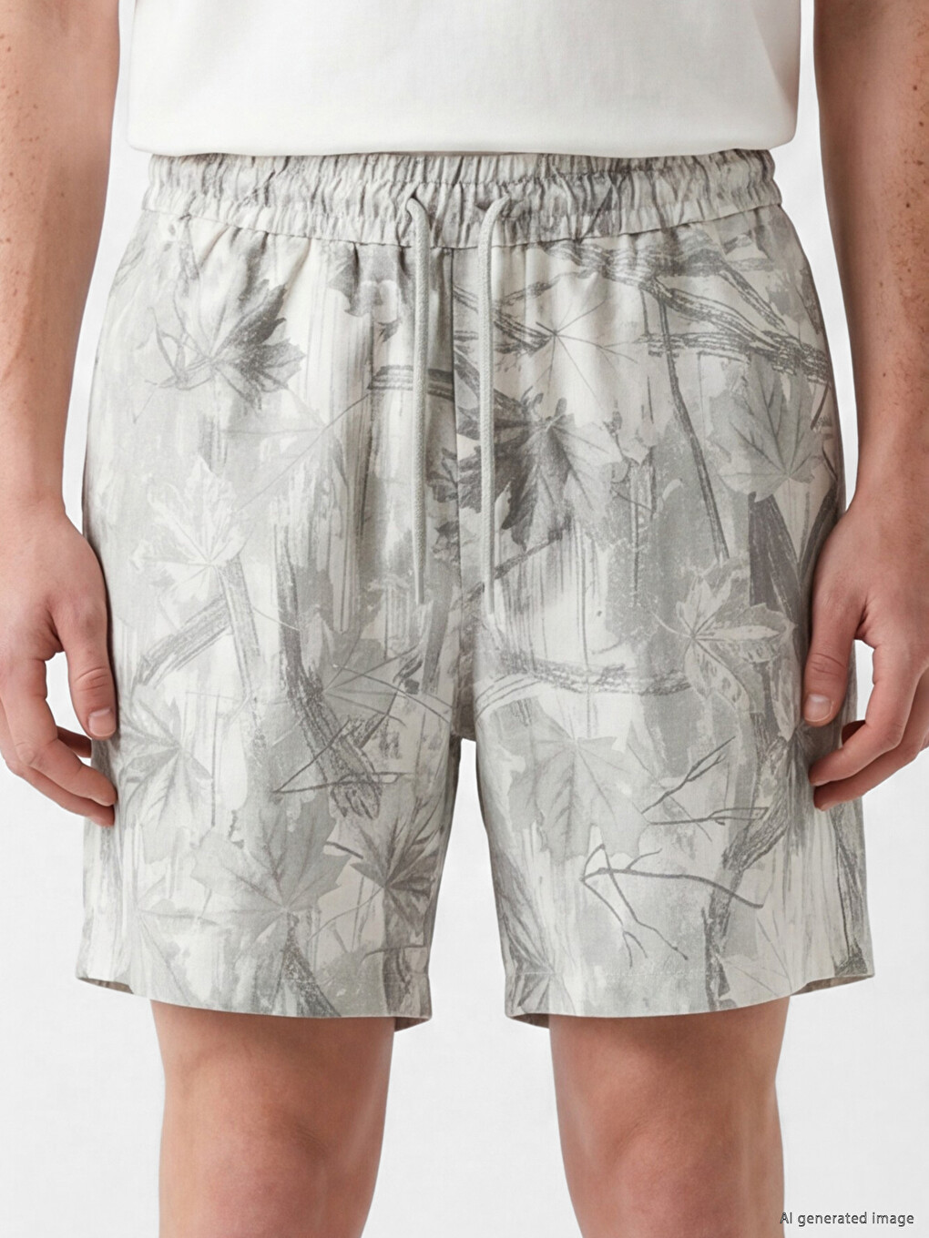 Regular Fit Patterned Men's Shorts-2