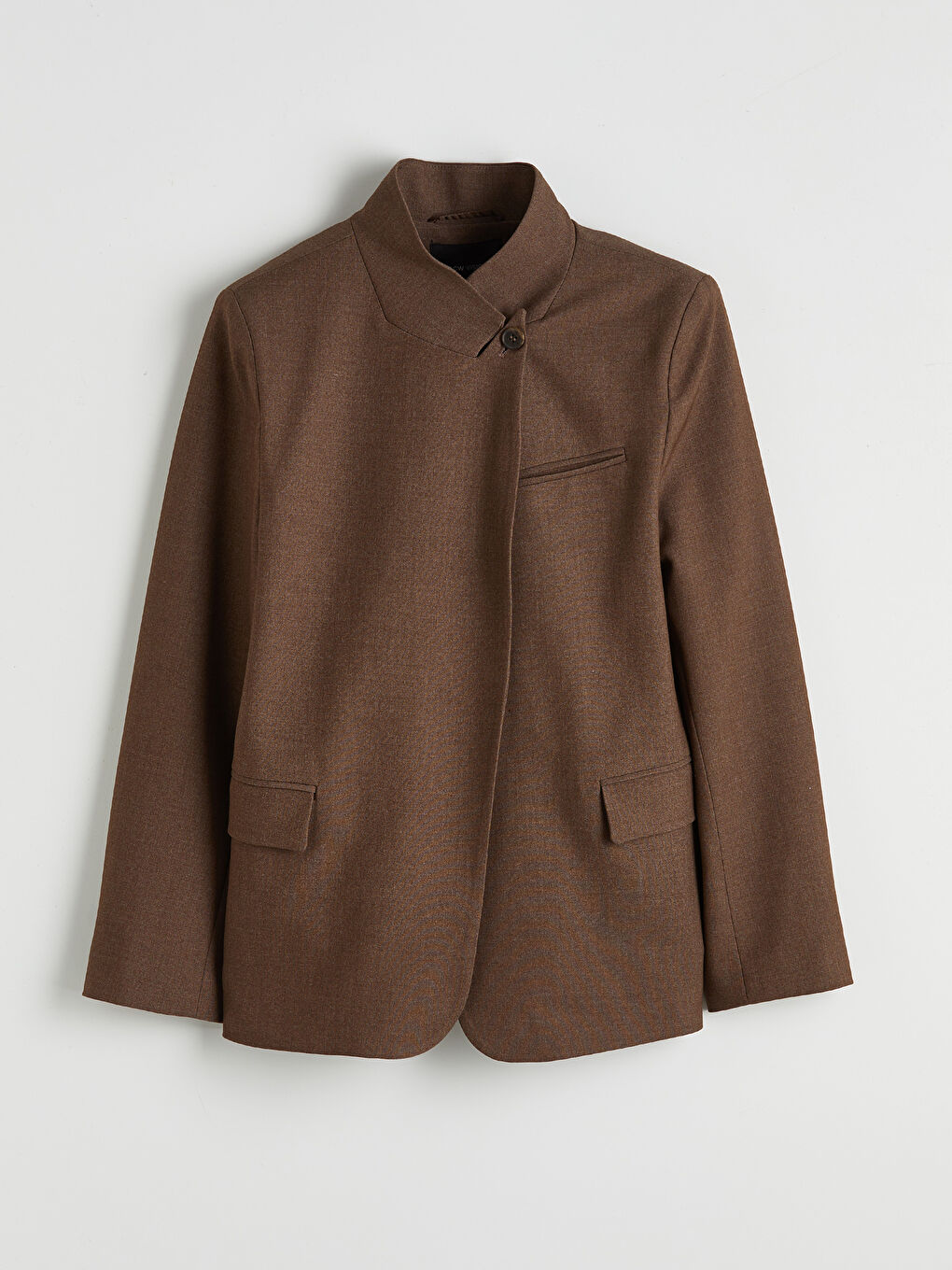 Kahverengi Hakim Yaka Kadın Ceket