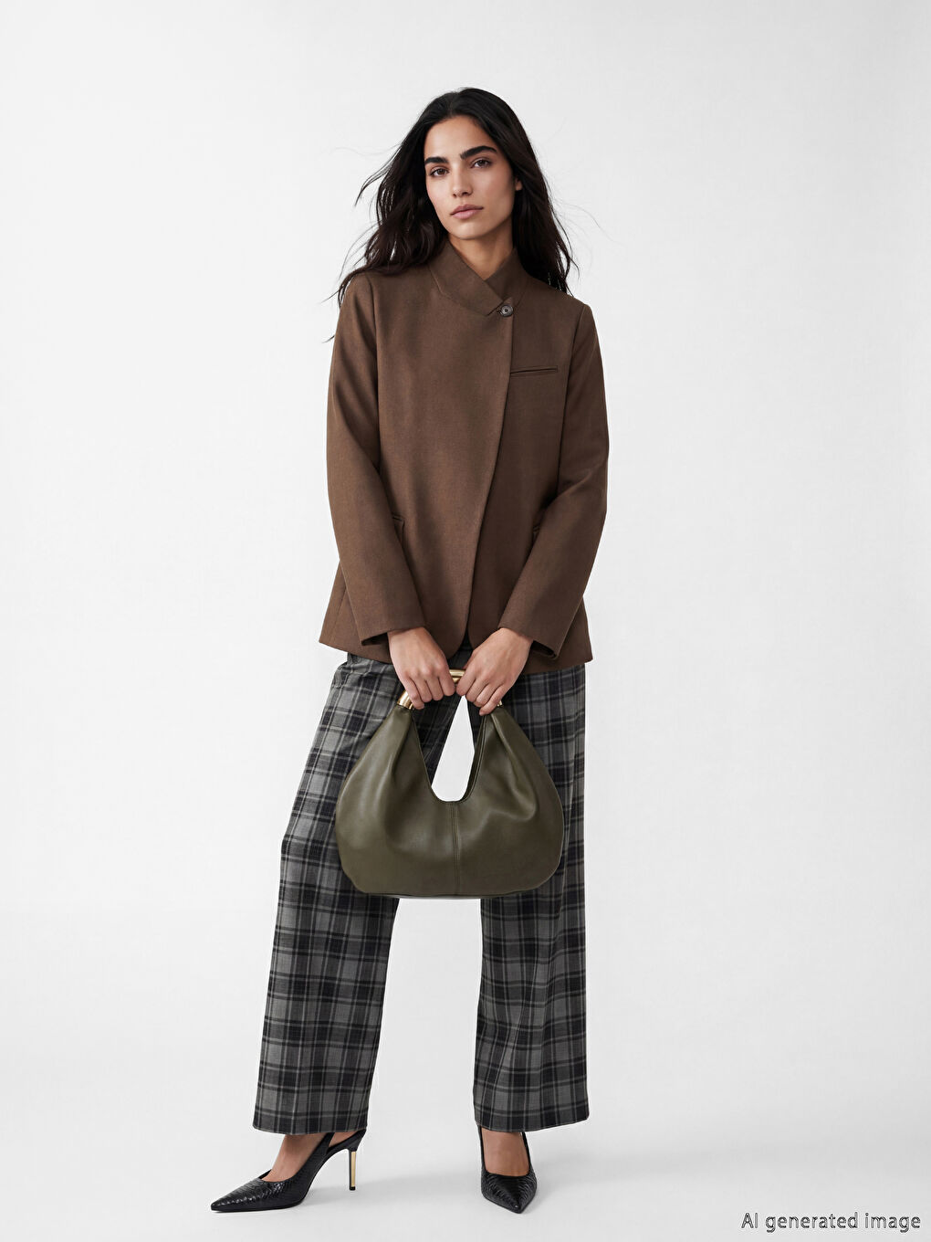 Әжелердің жағалы әйелдер пиджагы-1