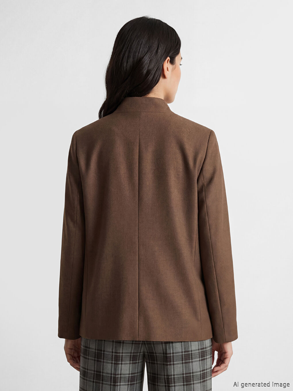 Әжелердің жағалы әйелдер пиджагы-3