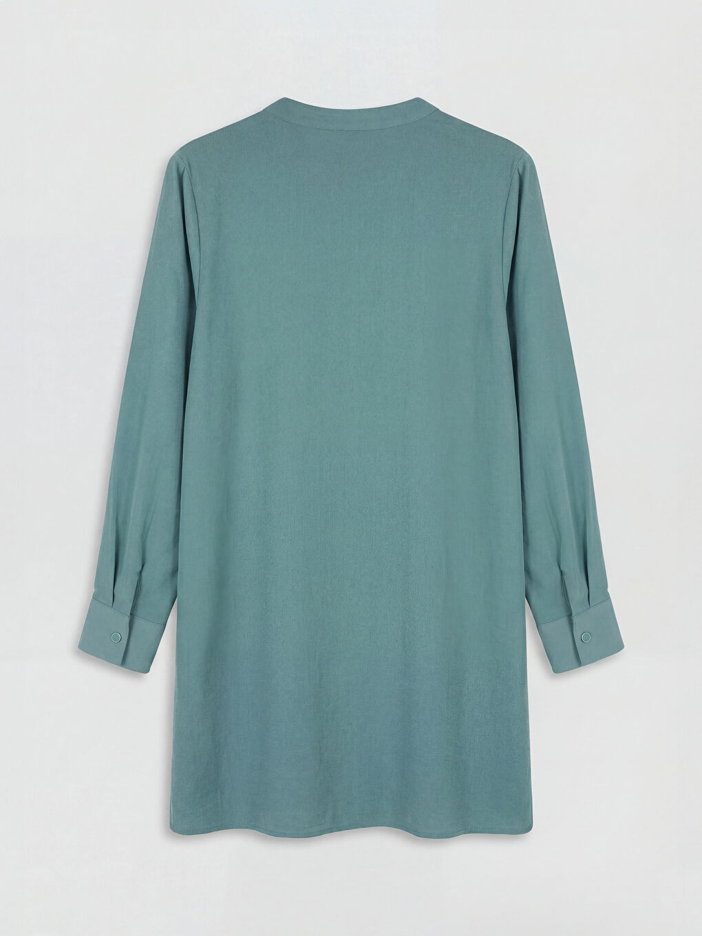 Yeşil Hakim Yaka Kadın Gömlek Tunik-1