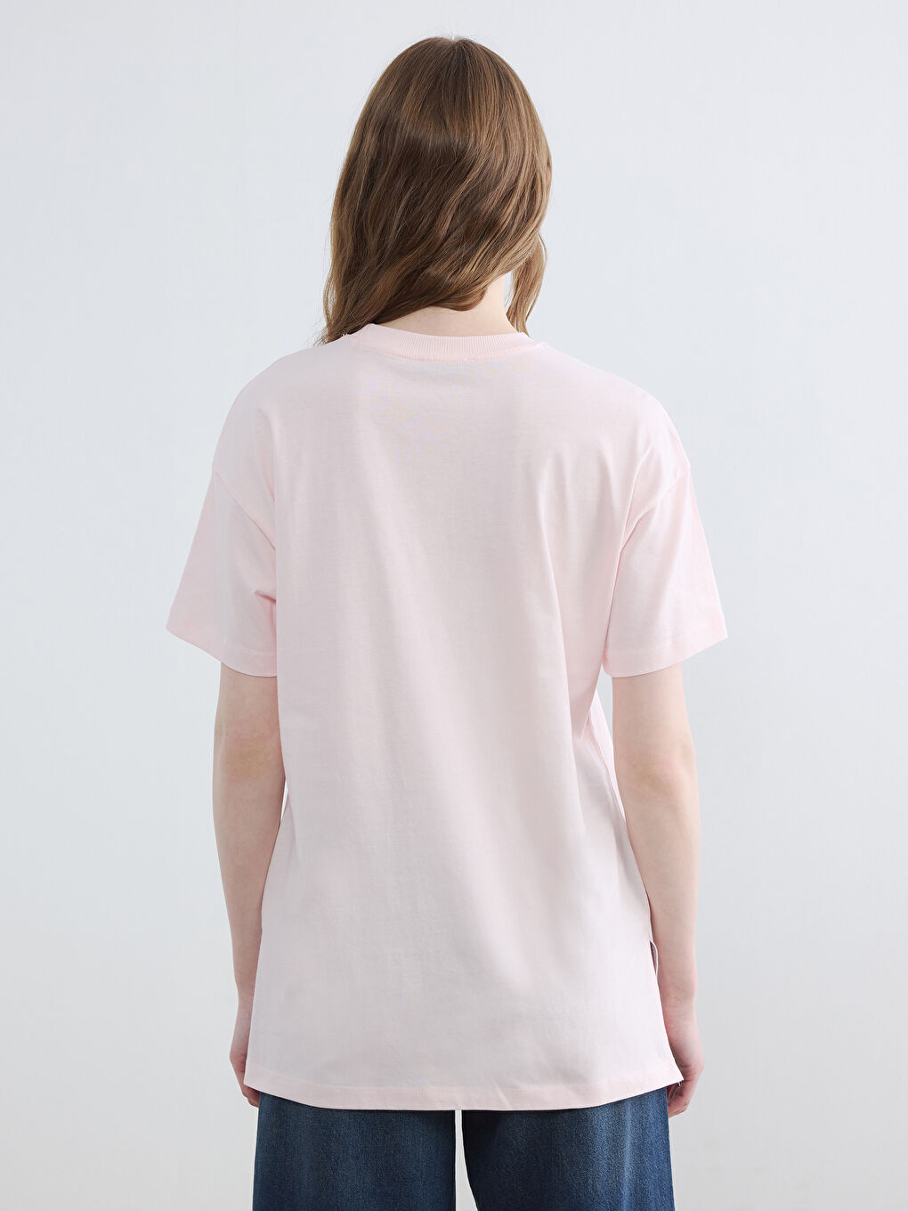 Crew Neck Printed Women's T-Shirt-3