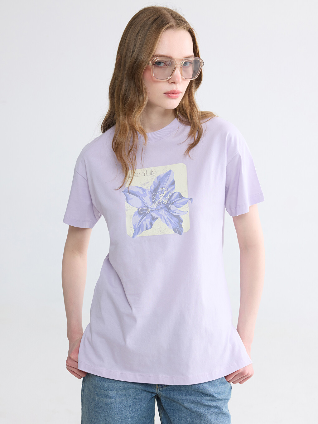 Printed 100% Cotton Women's T-shirt