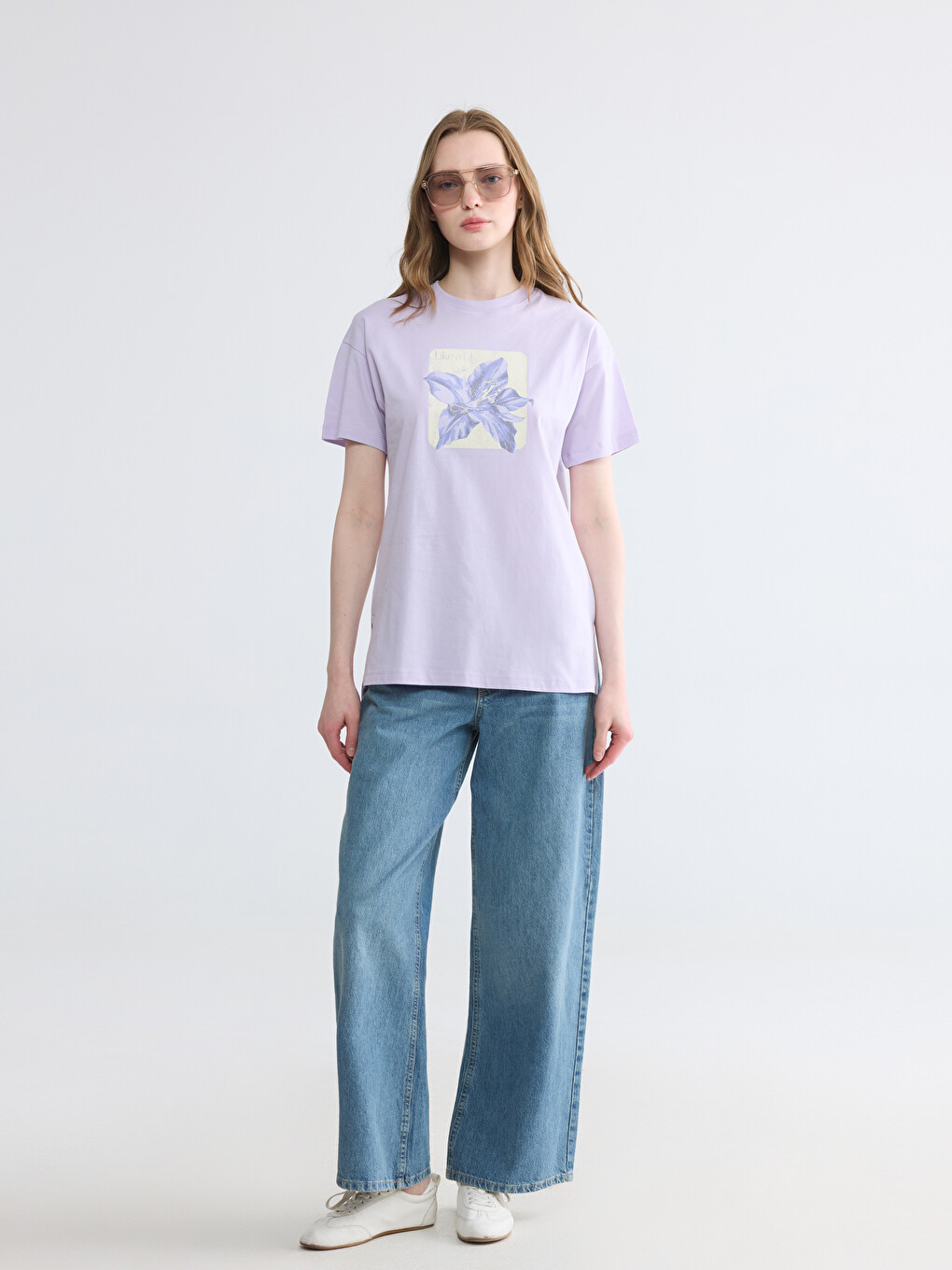 Printed 100% Cotton Women's T-shirt-1