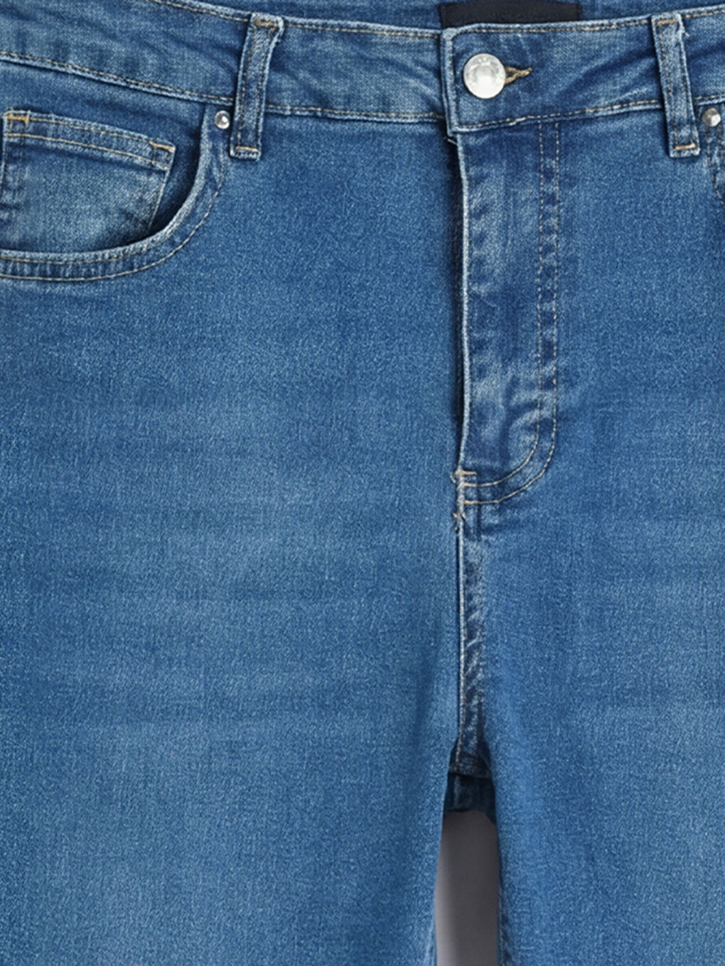 Mavi Crop Flare Kadın Jean Pantolon-6