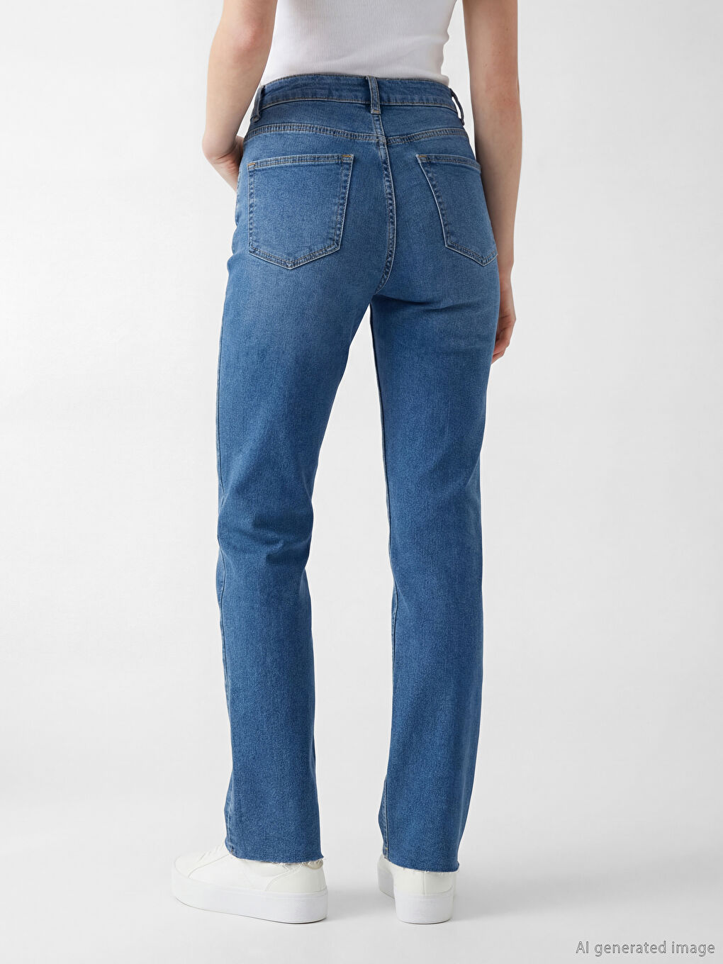 Mavi Crop Flare Kadın Jean Pantolon-3