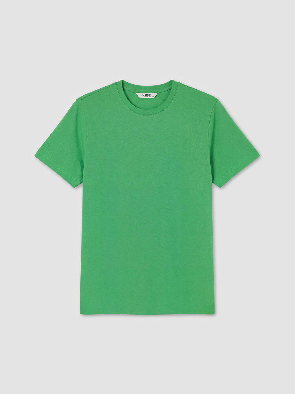 Yeşil Bisiklet Yaka Erkek Penye Tişört