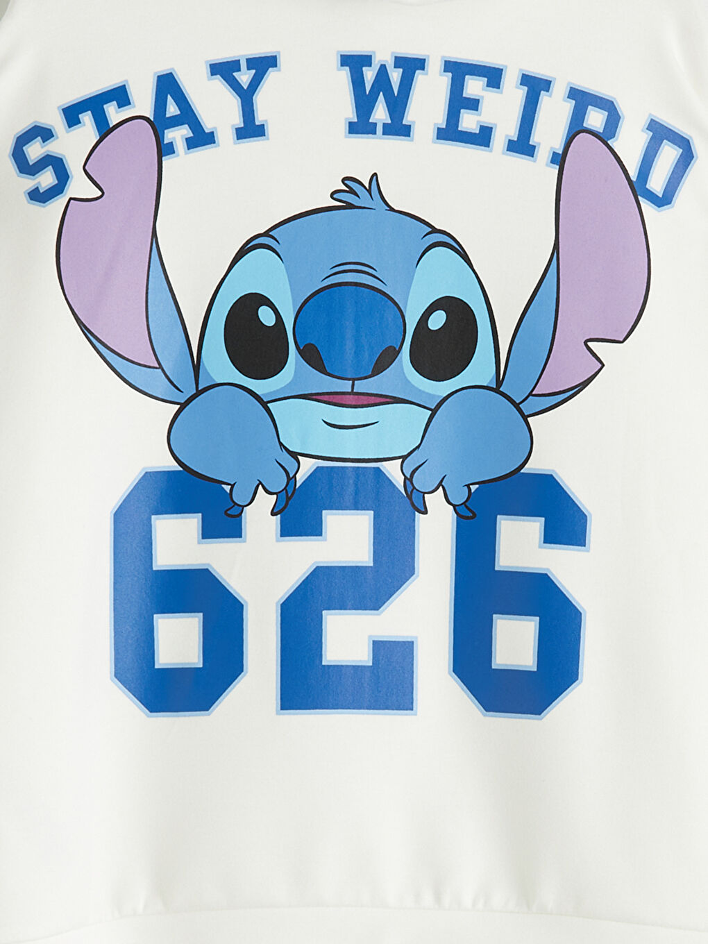 Ekru Stitch Baskılı Kız Çocuk Soft Touch Fermuarlı Sweatshirt-3