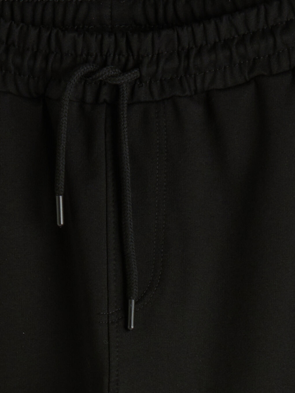 Siyah Standart Kalıp Erkek Eşofman Altı-2