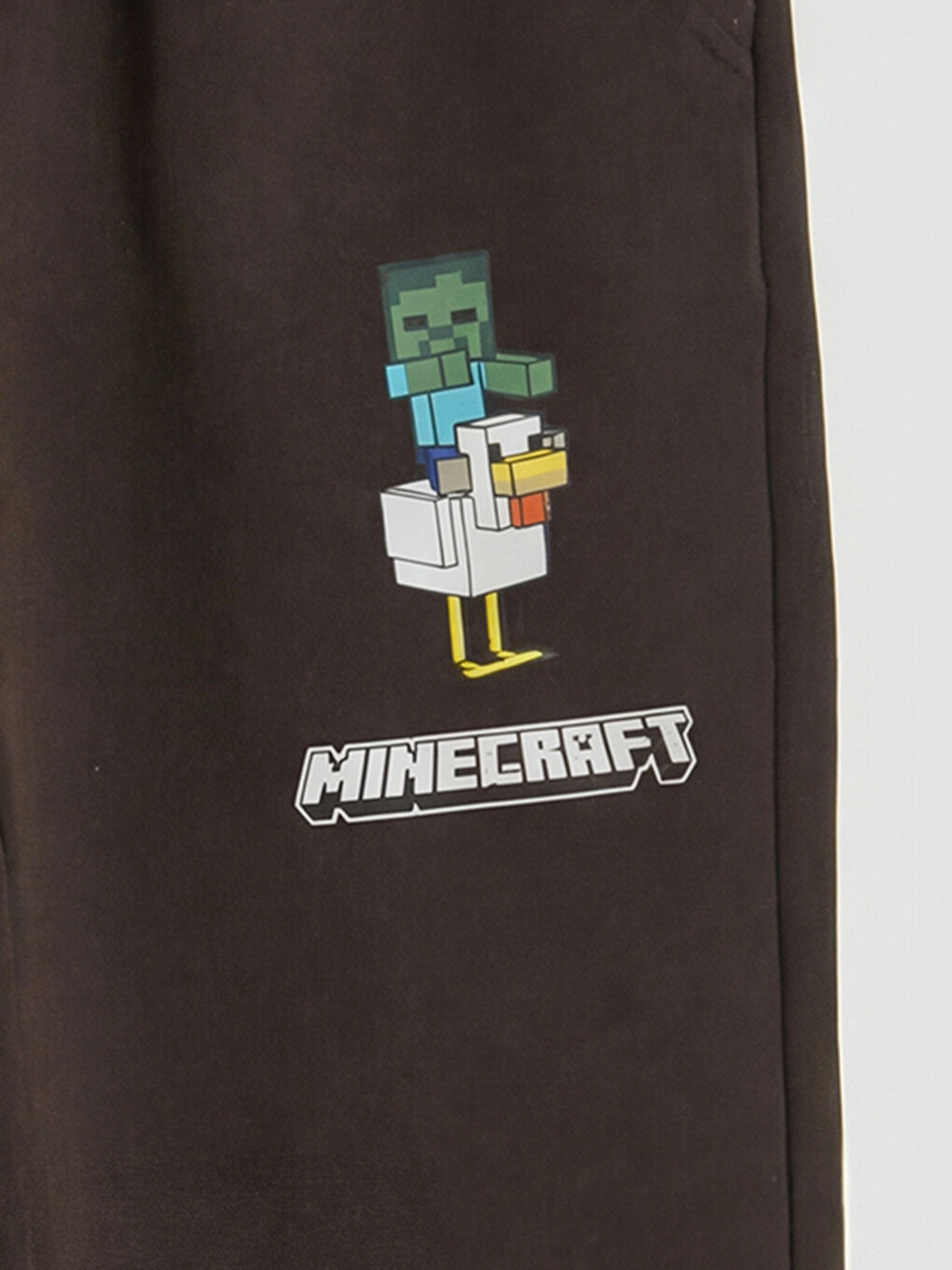 Kahverengi Minecraft Baskılı Erkek Çocuk Jogger Eşofman Altı-2