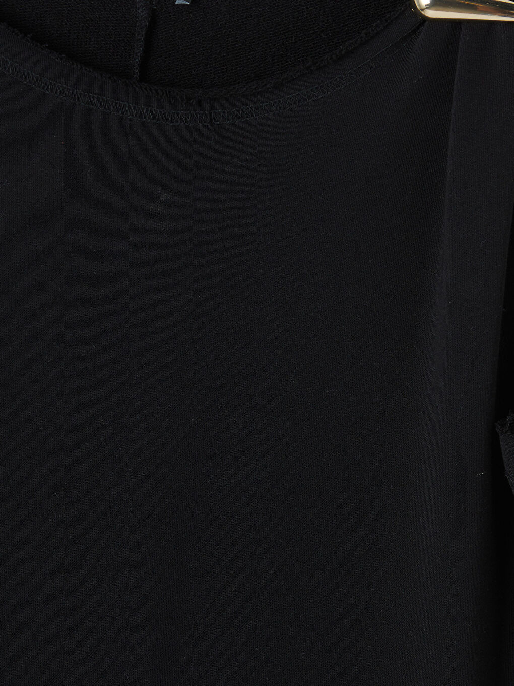 Siyah Bisiklet Yaka Mini Elbise-2