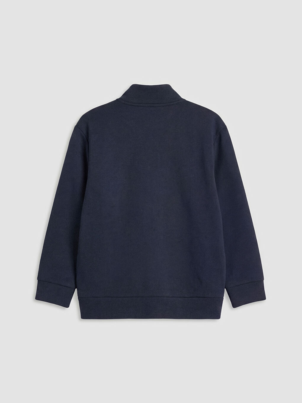 Boys' Mock Neck Zip-Up Sweatshirt-1