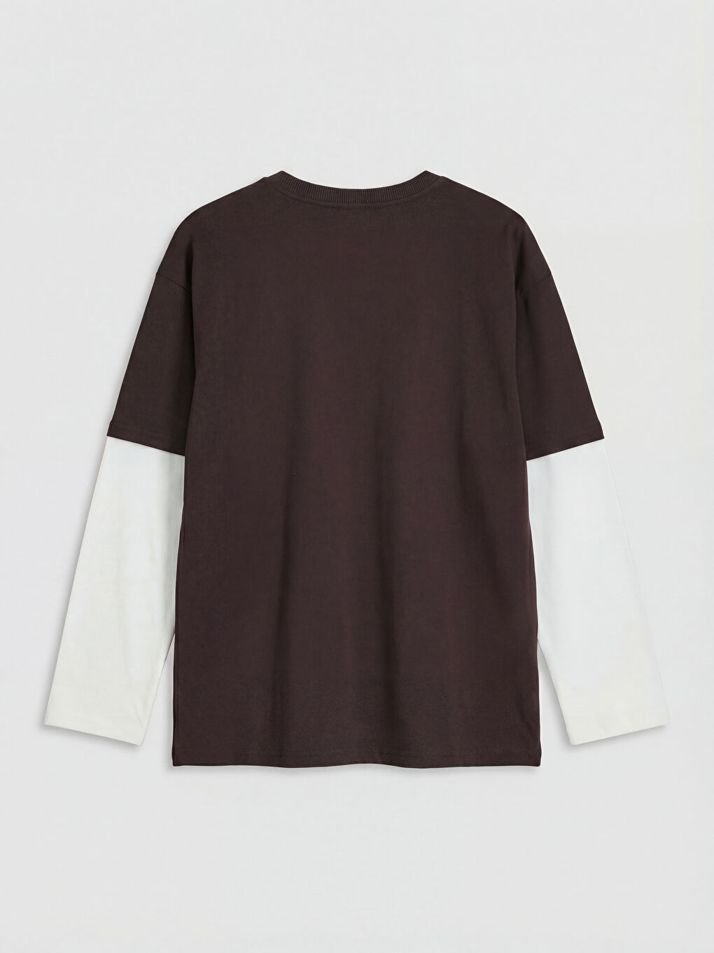 Kahverengi Bisiklet Yaka Minecraft Baskılı Erkek Çocuk Tişört-1