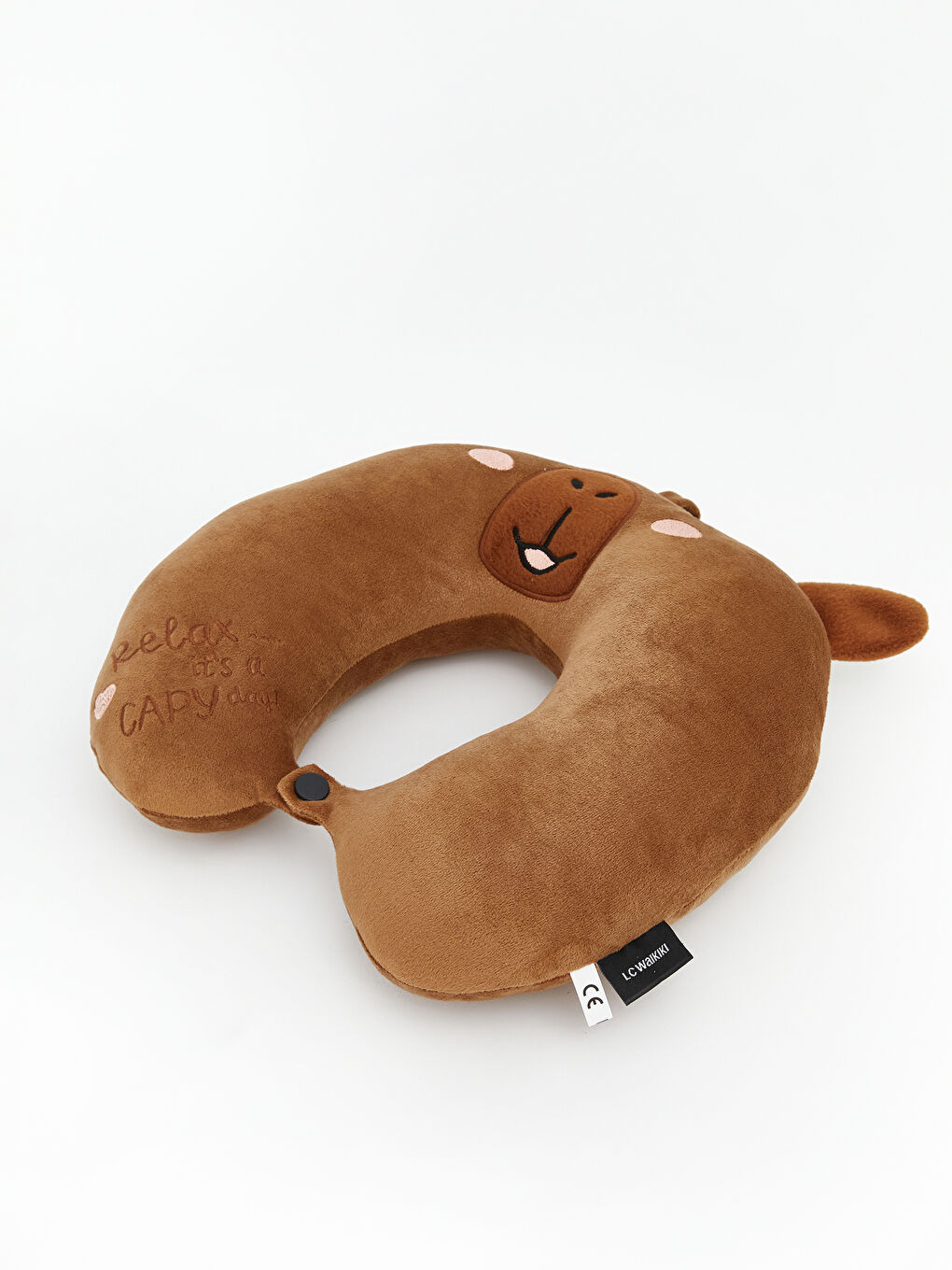 Karışık Nakış Detaylı Hayvan Figürlü Boyun Yastığı-1