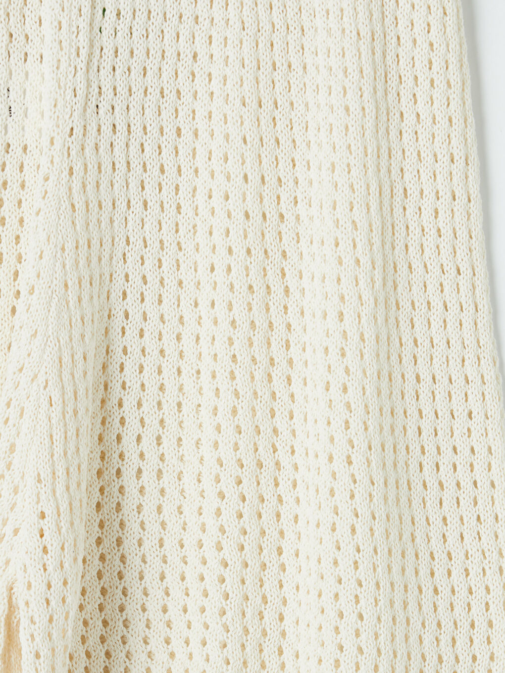 Bej Beli Lastikli Dantelli Kadın Şort-2