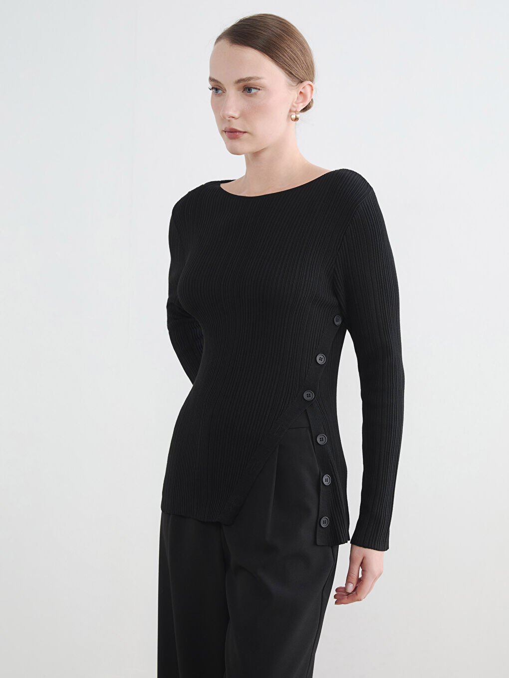 Crew Neck Women's Knitwear Sweater