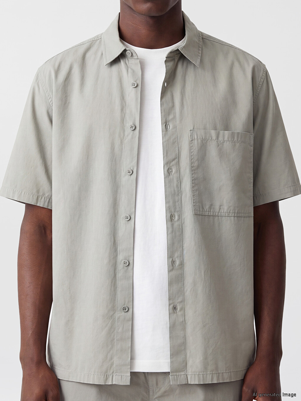 Relax Fit Poplin Men's Shirt-2