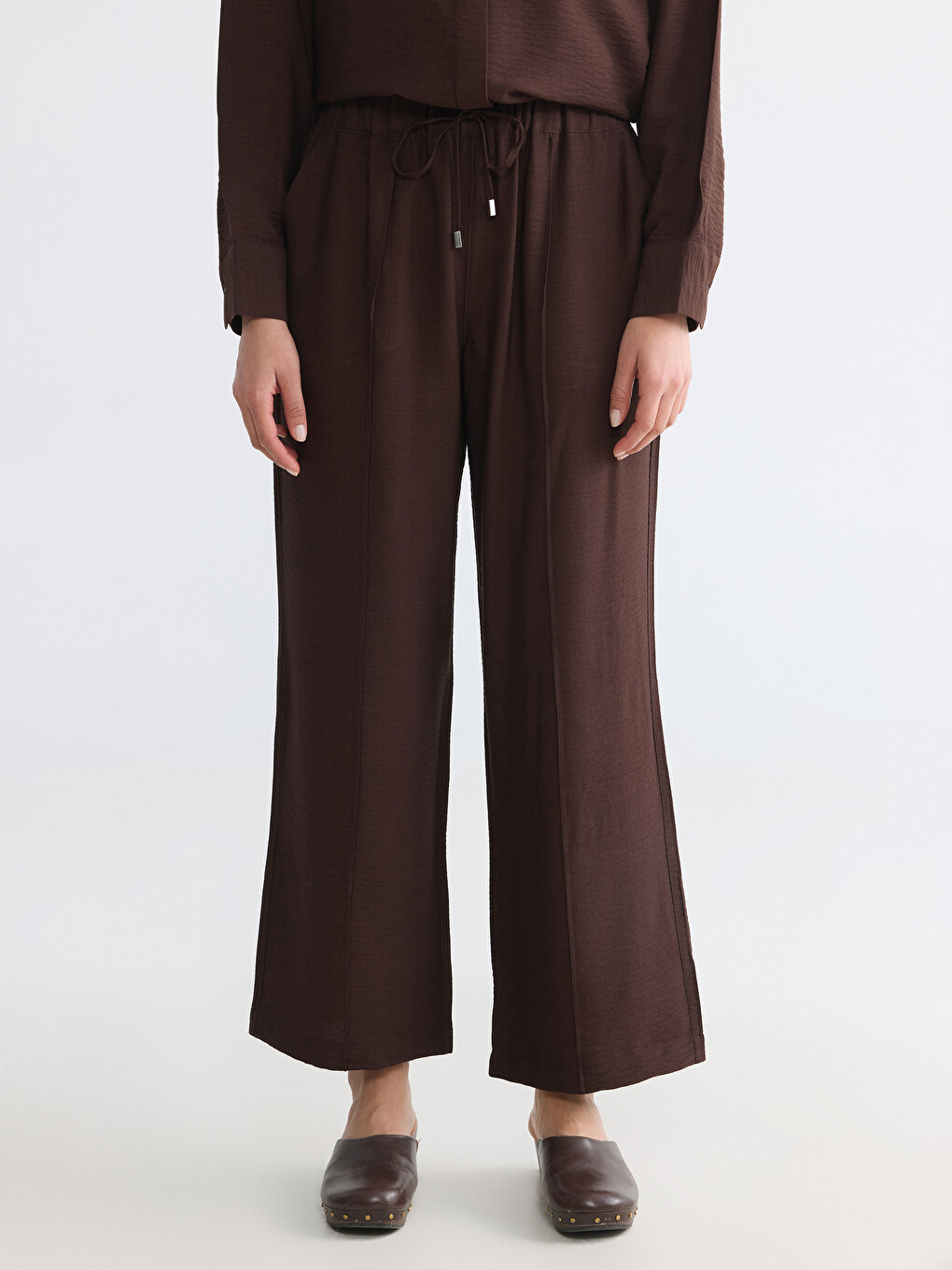 Elastic Waist Women's Trousers-1