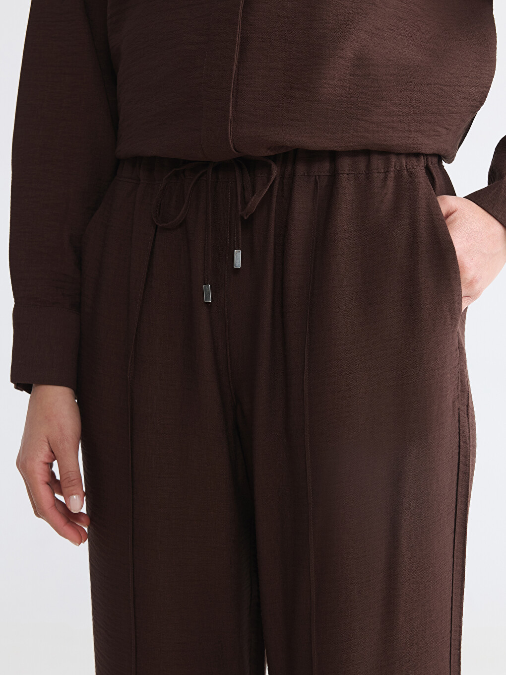 Elastic Waist Women's Trousers-2