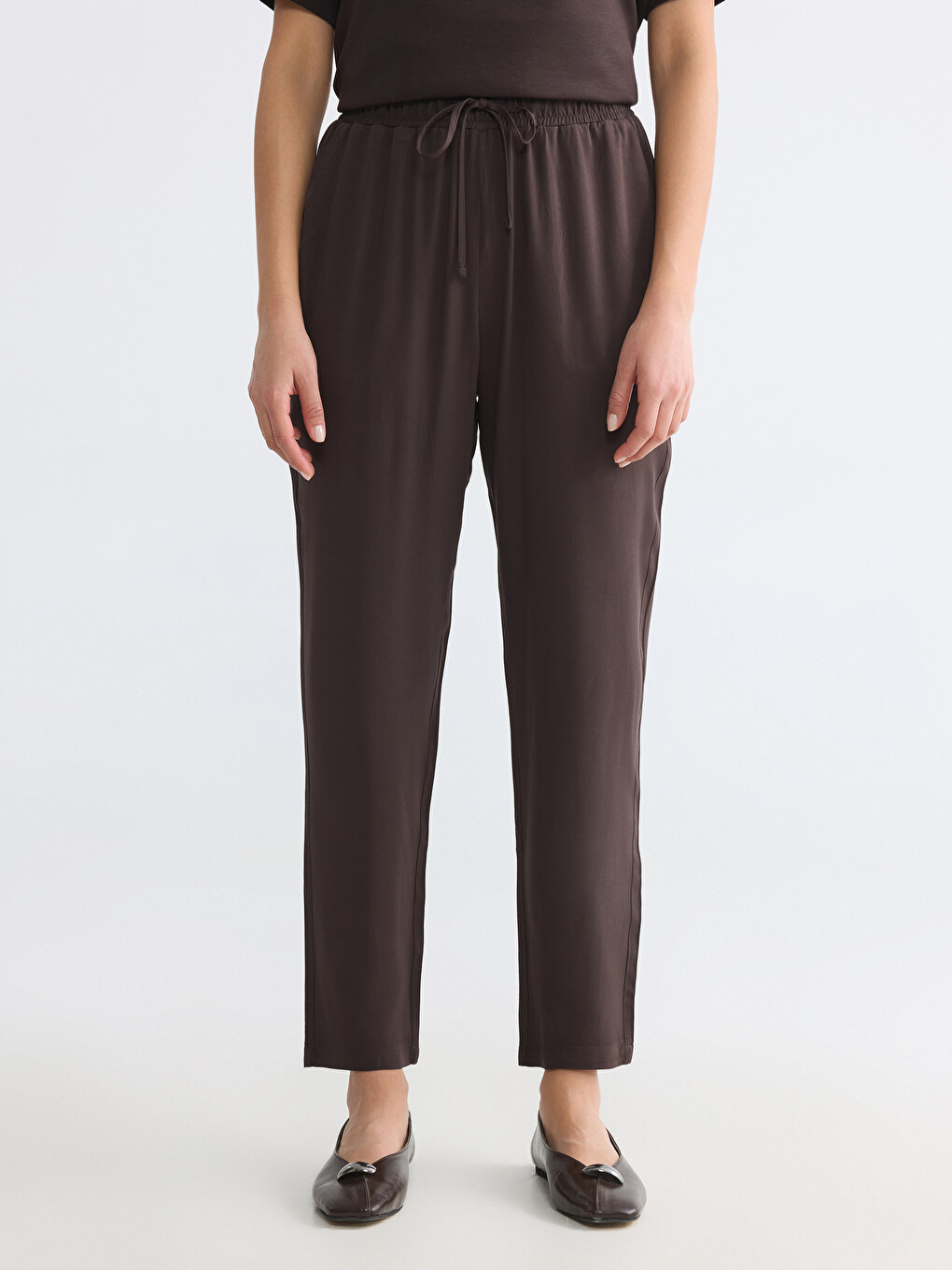 Žena Smeđa Pantalone-1