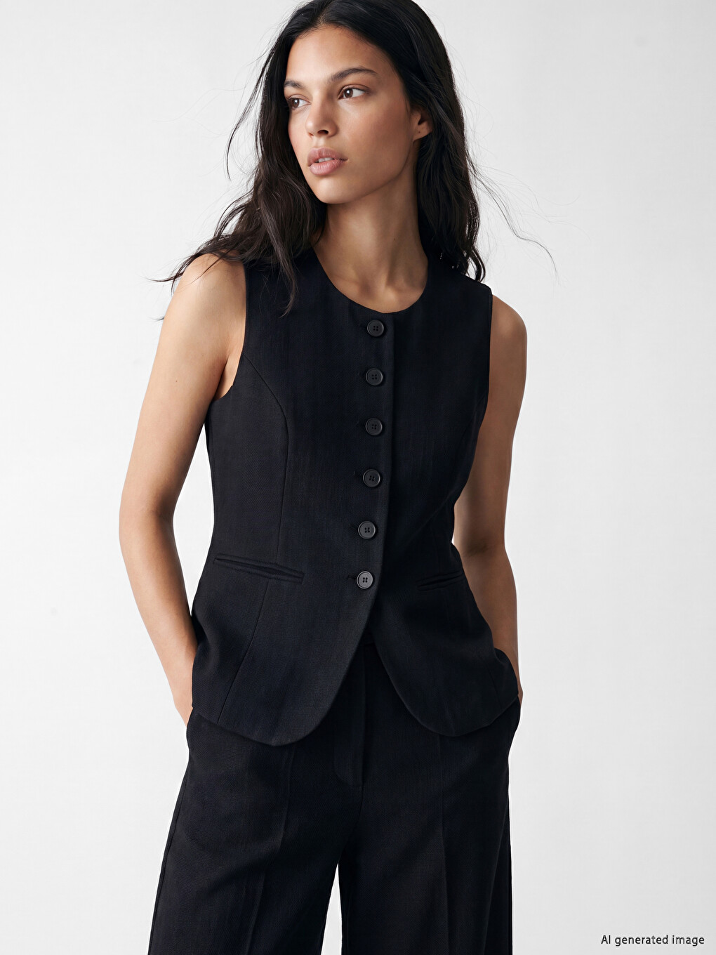 Poplin Women's Classic Waistcoat