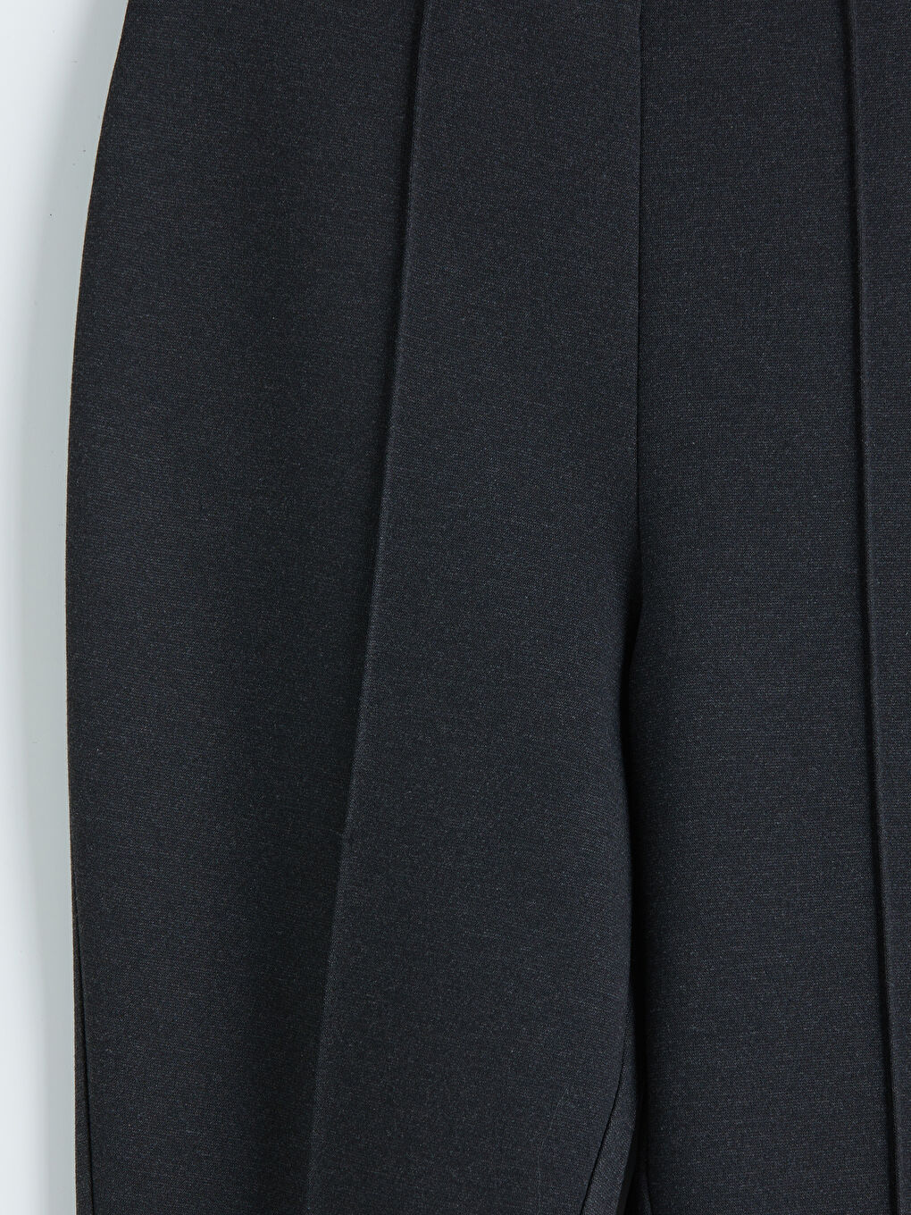 Antrasit Beli Lastikli İspanyol Paça Kadın Pantolon-2