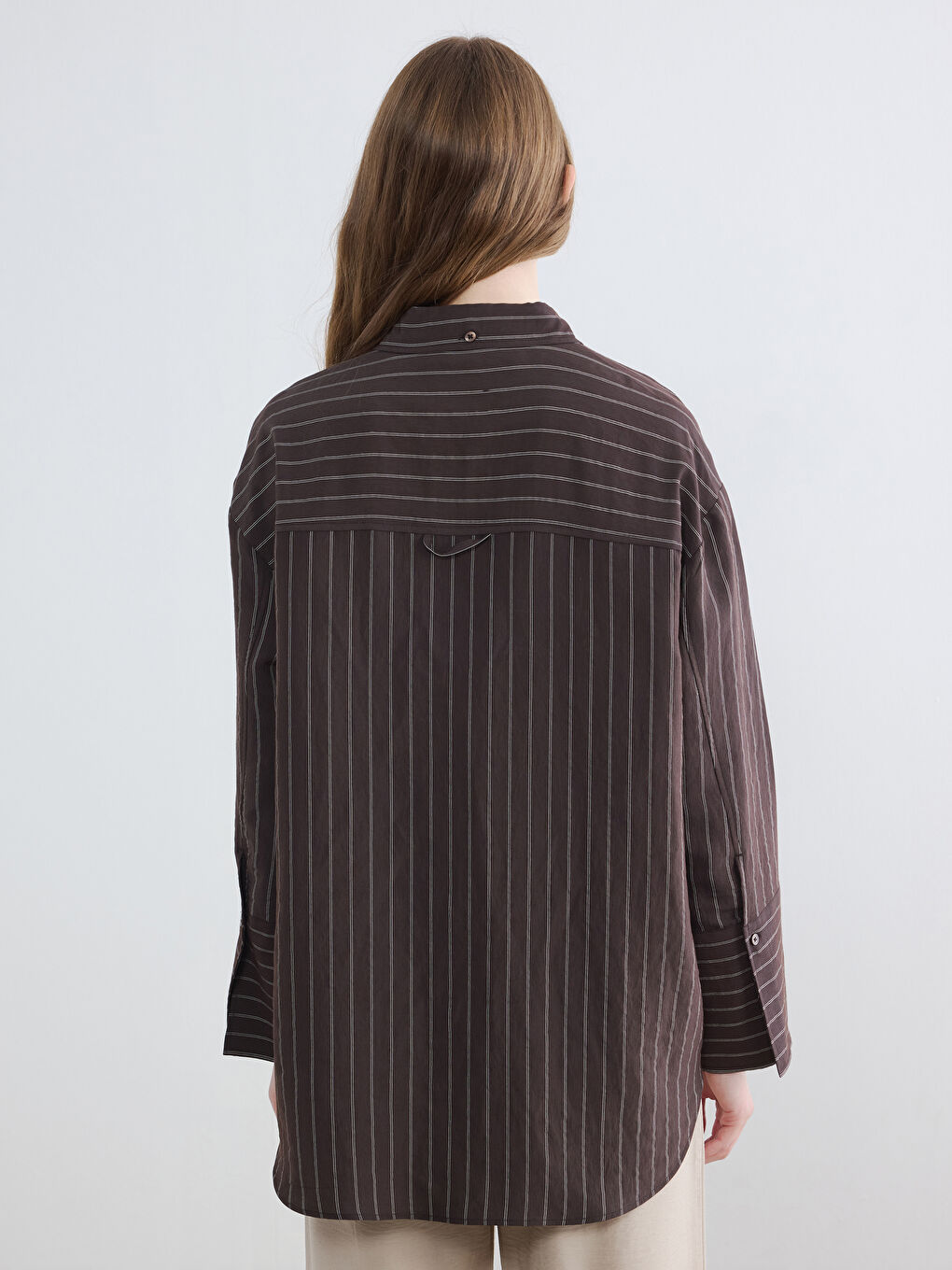Striped Women's Shirt Tunic-3
