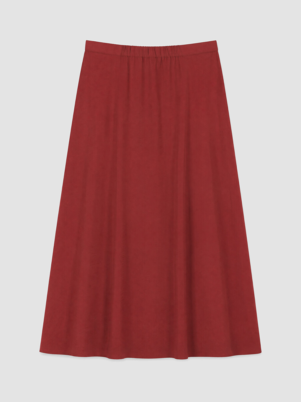 Bordo Beli Lastikli A Kesim Etek-2