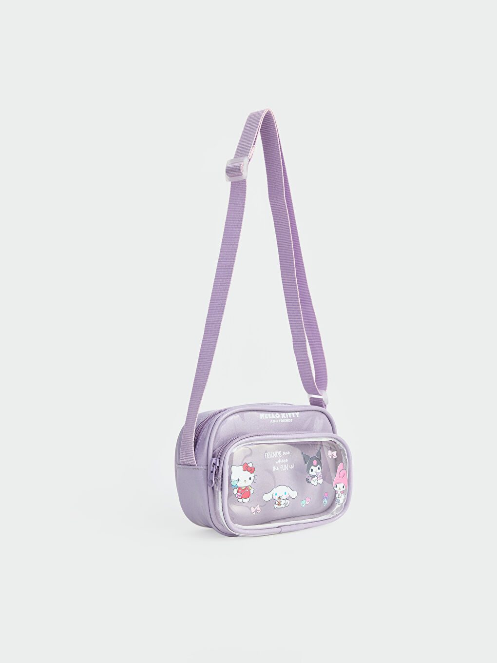 Lila Kuromi Baskılı Kız Çocuk Omuz Çantası-1