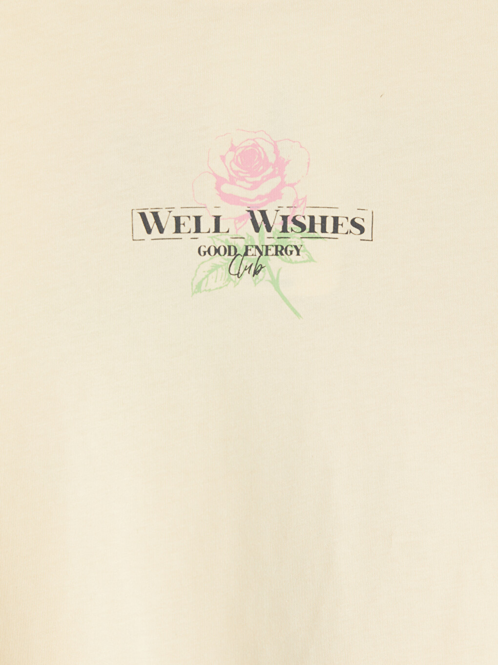 Crew Neck Printed Girls' T-shirt-2