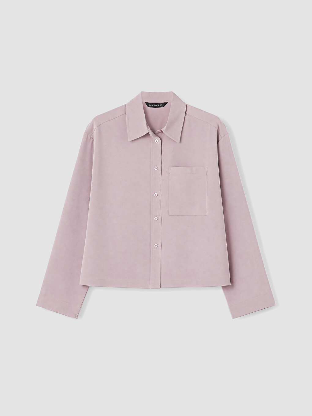 Lila Loose Fit Kadın Gömlek