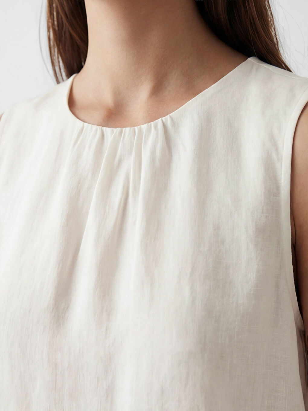 Crew Neck Modal Blend Blouse-2