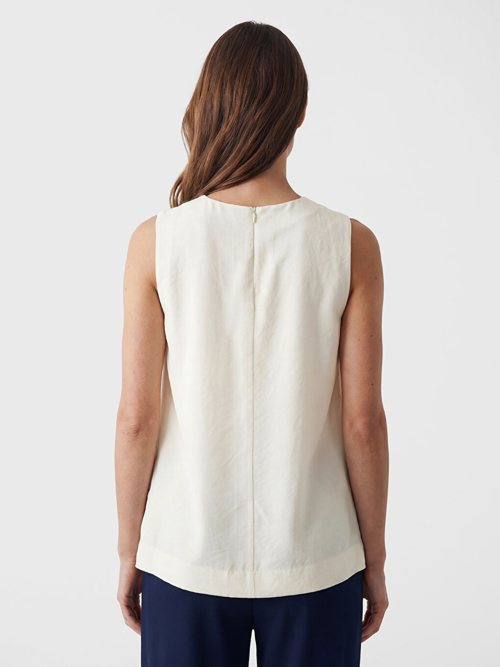 Crew Neck Modal Blend Blouse-3