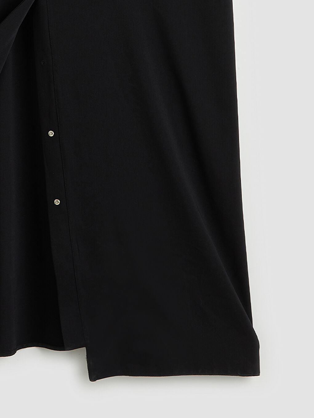 Lacivert Bisiklet Yaka Oversize Krep Kadın Ferace-5